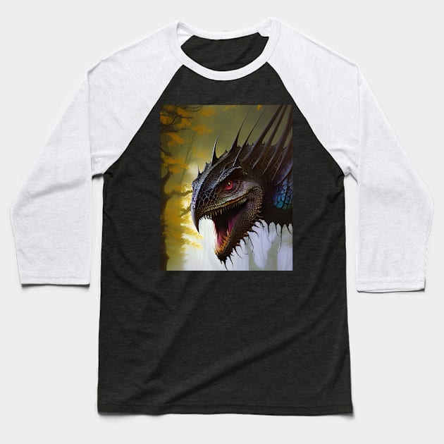 Moonlit Dread Baseball T-Shirt by GoodSirWills Place